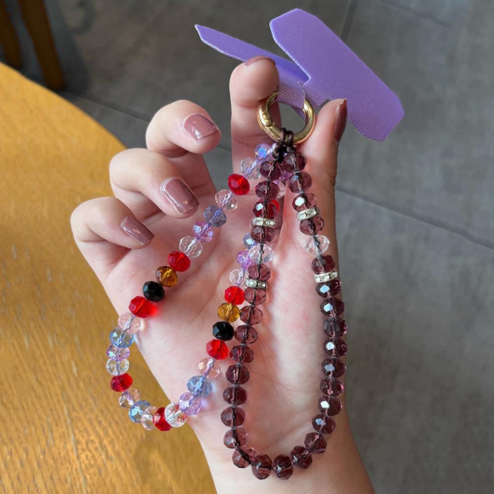 Šňůrka na mobilní telefon Řetízek na mobil proti ztrátě Křišťálové popruhy na telefon Ozdoba na batoh