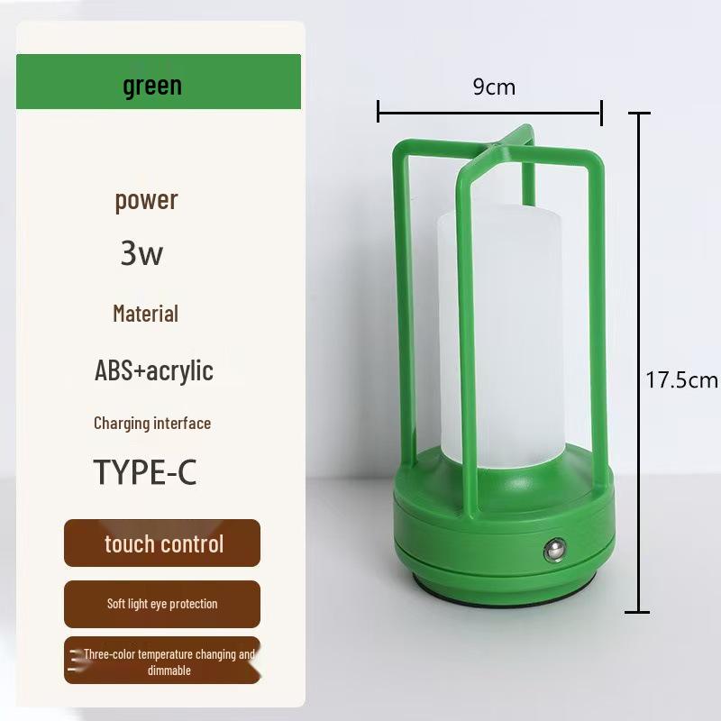 Creative Macaron Color LED Table Lamp: USB Rechargeable, Plug-in, Portable Camping & Cartoon Atmosphere Night Light