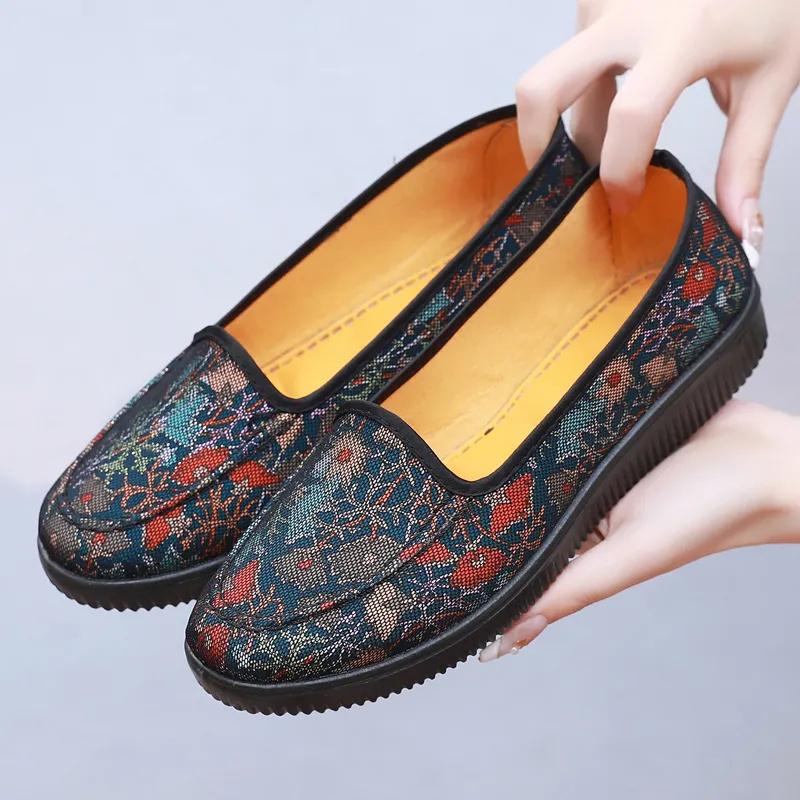 Sapatos Femininas Women Cute Round Toe Red Plaid Pattern Spring Slip On Flat Shoes Lady Casual Anti Skid Comfort Loafers Ab213