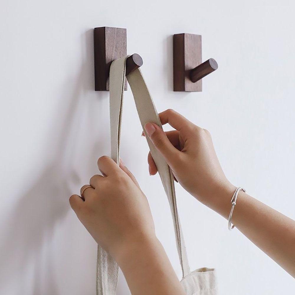 Sturdy Wall Hook Wood Bag Hook Durable Hat Hook