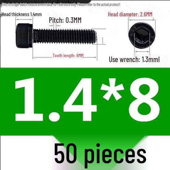 High-Strength Grade 12.9 Internal Hex Head Screws M1.4-M20