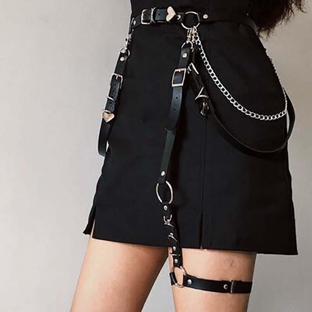 Metal Skirt Belt Punk JK Leg Loop Leg Accessories Waist Chain  Nightclub