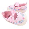 Kids Girls Vintage Princess Style Spring Embroidery Bowknot Casual Baby Anti-skid Shoes