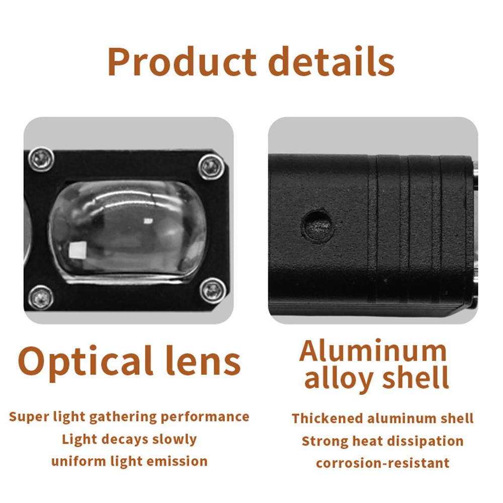 V72 2-LED Motorcycle Fog Light High Power Waterproof LED Headlight for Off-Road Truck SUV