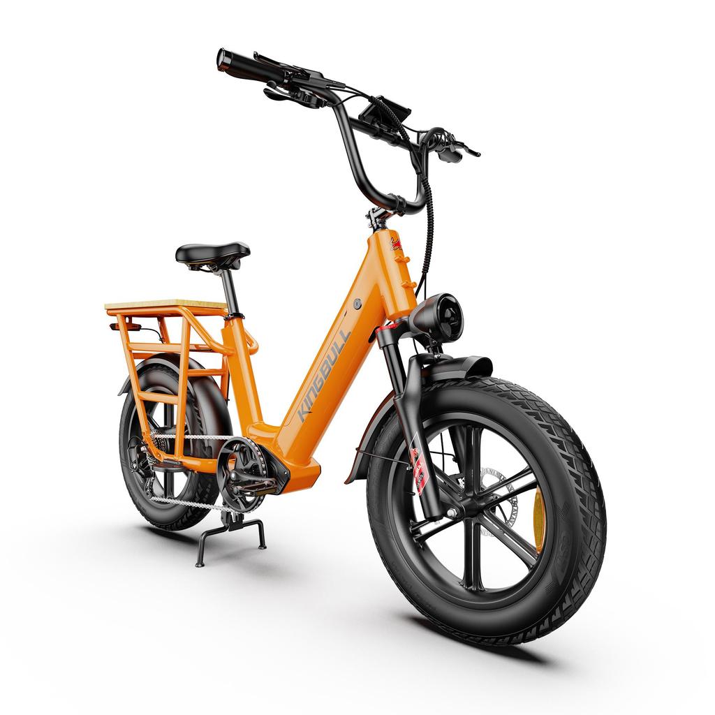 KINGBULL Voyager 2.0 20*4.0" städtisches Lasten-Elektrofahrrad, 48V 750W Motor, maximale Reichweite von bis zu 90 Kilometern, maximale Tragfähigkeit von 180 kg.