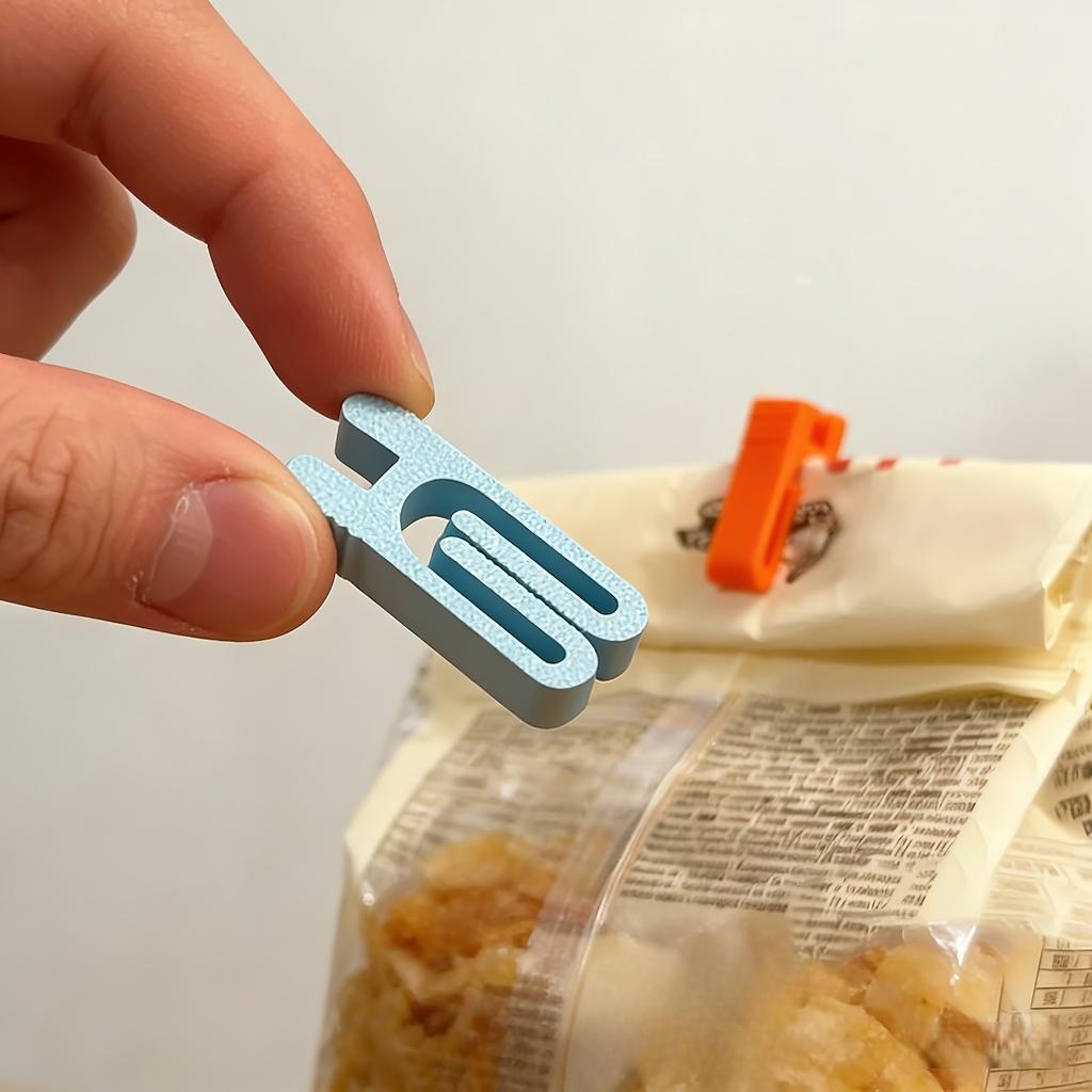 10pcs Snack Bag Seal Clips | Lightweight & Durable Plastic Food Packaging Clips for Kitchen Use,Food bag packaging sealing clip