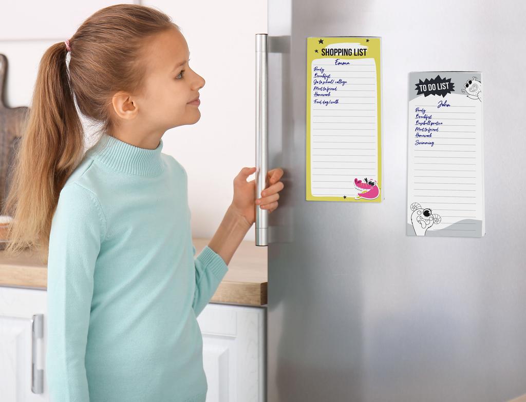 Inkdotpot Pack of 3 Magnetic Fridge To-Do List Notepads- Magnetic Memo Pads For Refrigerator-  (50 Sheets
