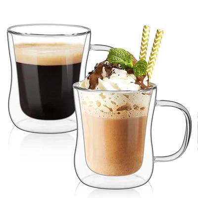 Hitzebeständiges doppelwandiges Glasbecher-Set für Bier und Kaffee, handgefertigt, Bierbecher, Tee, Whiskybecher, transparentes Trinkgeschirr