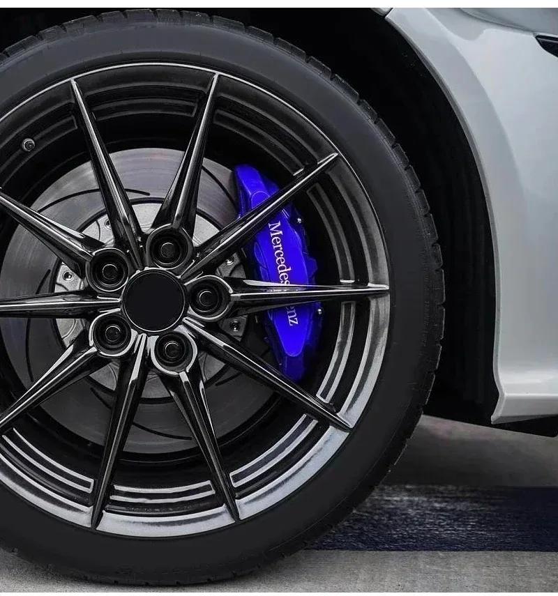6 SZTUK Naklejki na Zaciski Hamulcowe Samochodu Odporne na Ciepło Naklejki Dekoracyjne Do Mercedes Benz AMG W203 W204 W205 W211 W212 W213 W218 W463