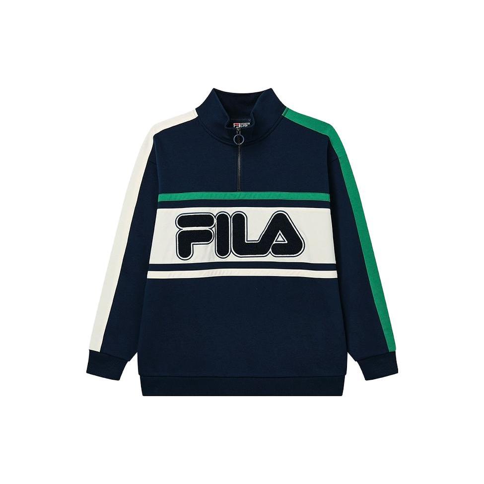 FILA Sweatshirts Unisex Stand Collar Moderate Regular F51U349299ADB L
