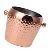 Ice Bucket Stainless Steel Mini Insulated Frozen Container for Bar Wine Champagne 1L Rose Gold