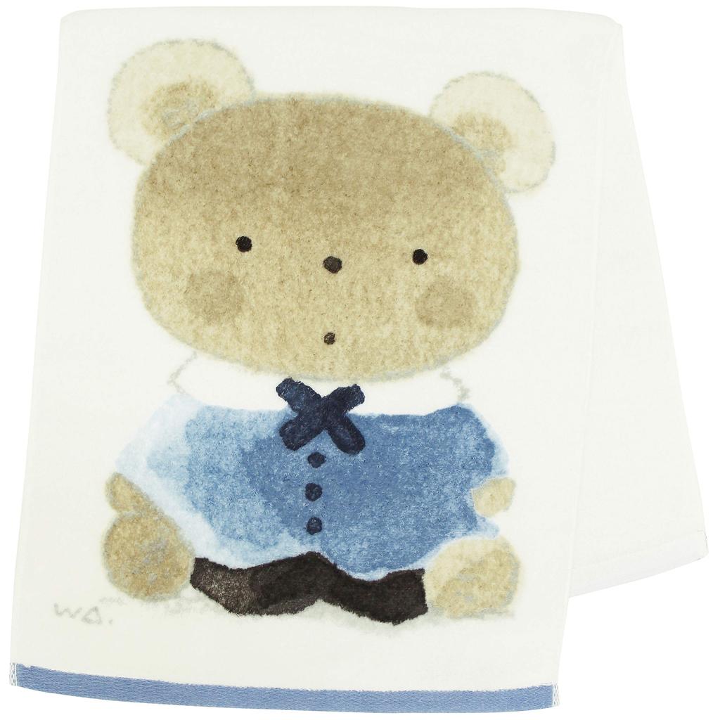 Hayashi Face 34 x 80 Imabari Warabe Big FI207901 Towel, Approx. cm, Towel, Face, Blue,