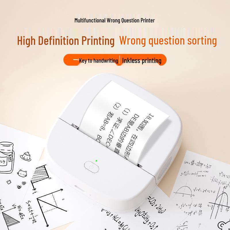 

Qirui C30 Wide Thermal Label Printer: 3-Inch Mini Photo & Question Printing for Home Use