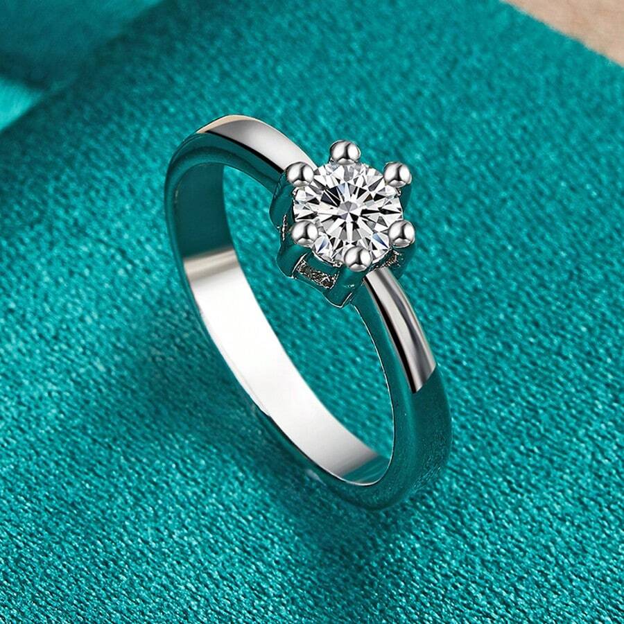 925 Sterling Silver Plated Snake Ring for Women Wedding Engagement Charm Fashion Jewelry