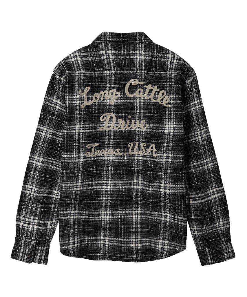 AVIREX Long Sleeve Check Shirt / 7836220011 Gray