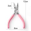 Pink Multi-Use DIY Handcraft Pliers: Round, Toothed, Diagonal Cutting Options