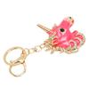 6 Pcs Key Chains Cartoon Style Shiny Luster Metal Decorative Practical Compact Portable Key Chains