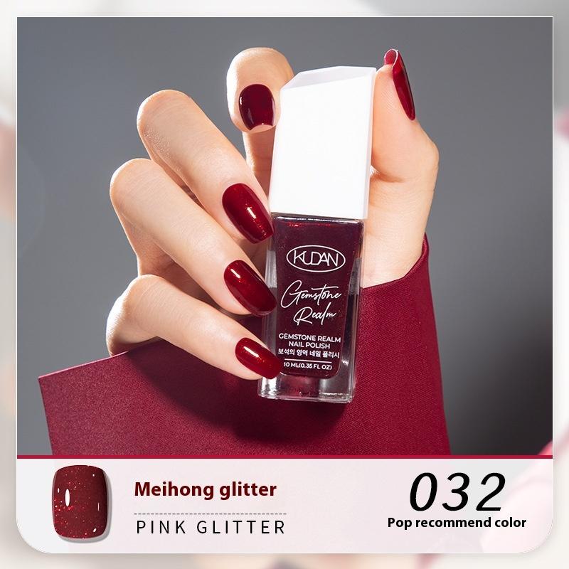 New KUDAN Diamond Realm Nail Polish No-Baking Quick Drying 10ml Tear Light Fragrance Summer