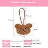 1Pc Cute Baby Name Tag Cartoon Bear Doll Bag Kindergarten Backpack Pendant Baby Newborn Bag Ornaments Keyrings