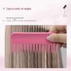 Matte Anti-Tangle Handheld Comb for Smoothing, Styling, and Scalp Massage