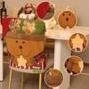 Fun Christmas Decoration Chair Set Stool Supplies New Doll Chair Cover Home Decoration Ornaments Holiday Atmosphere Props