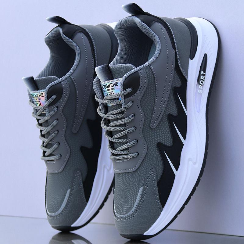 

Men s Autumn/Winter Waterproof Leather Running Shoes - Velvet Lined, Non-Slip, Wear-Resistant, Warm, Casual Sports Footwear. 38 Standard