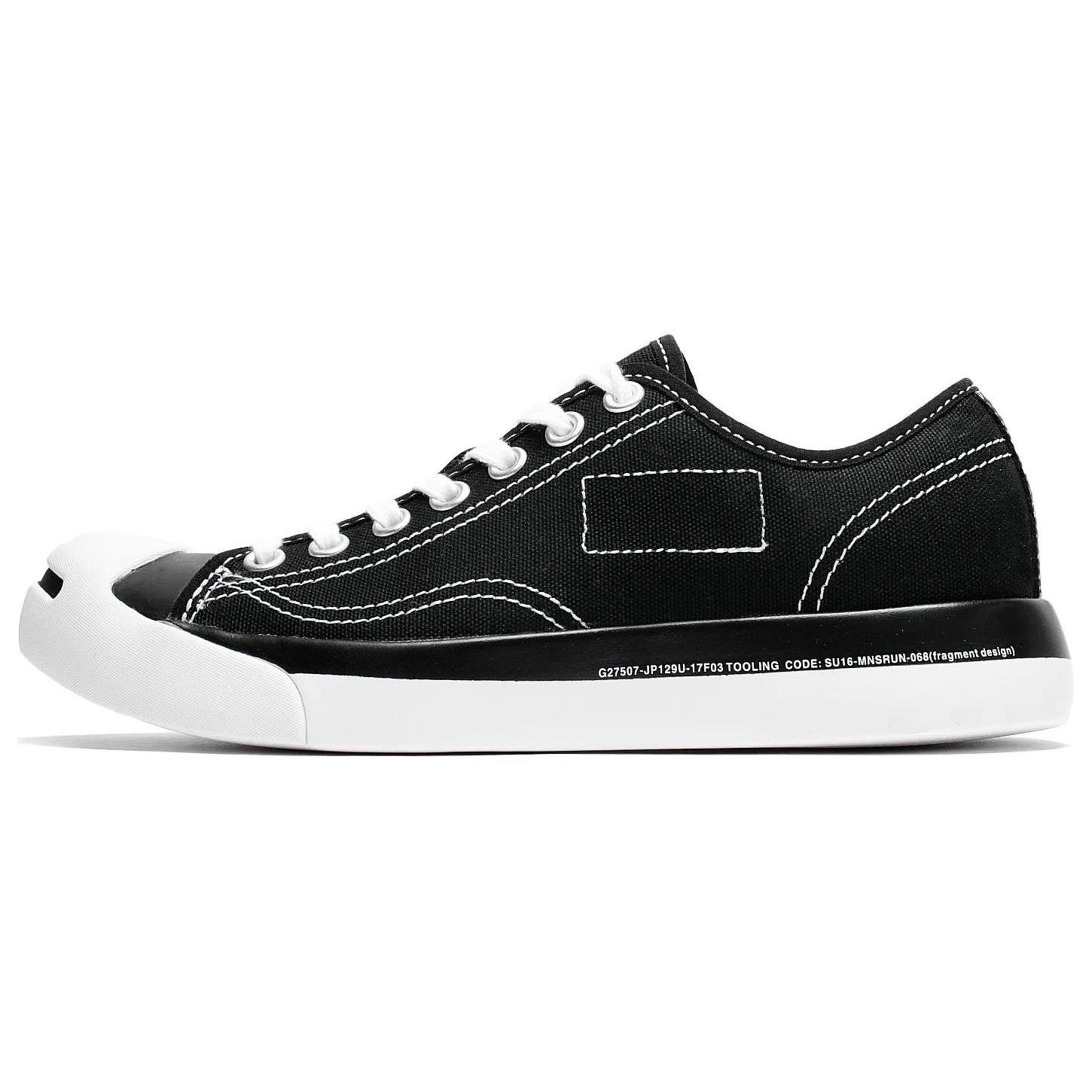

Черные кроссовки унисекс Converse Fragment Design x Jack Purcell Modern 160156C