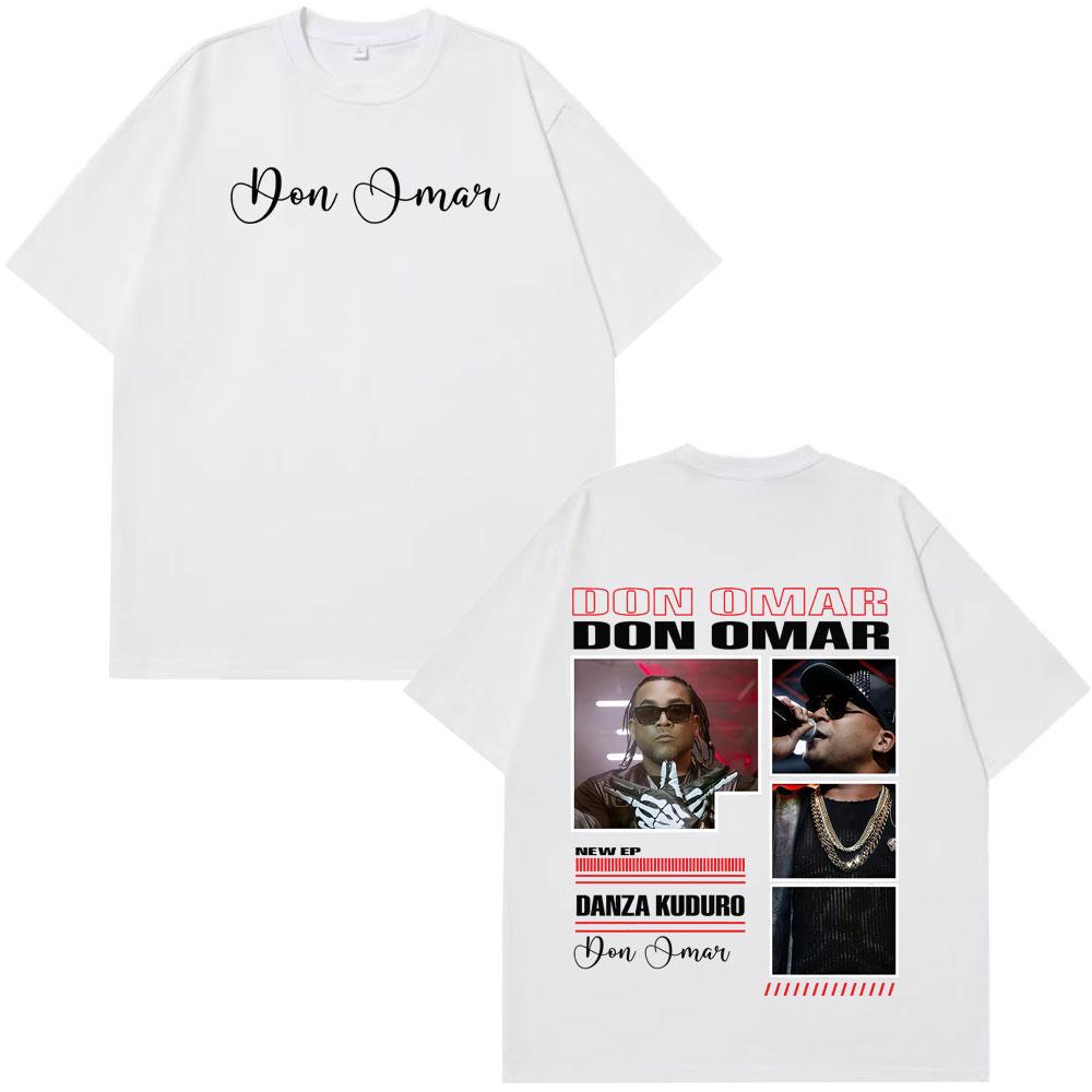 Rapper Don Omar Album Print Tshirts Men Women Fashion Tshirts Shortsleeved Loose Casual Cotton Hiphop High Quality Tshirts