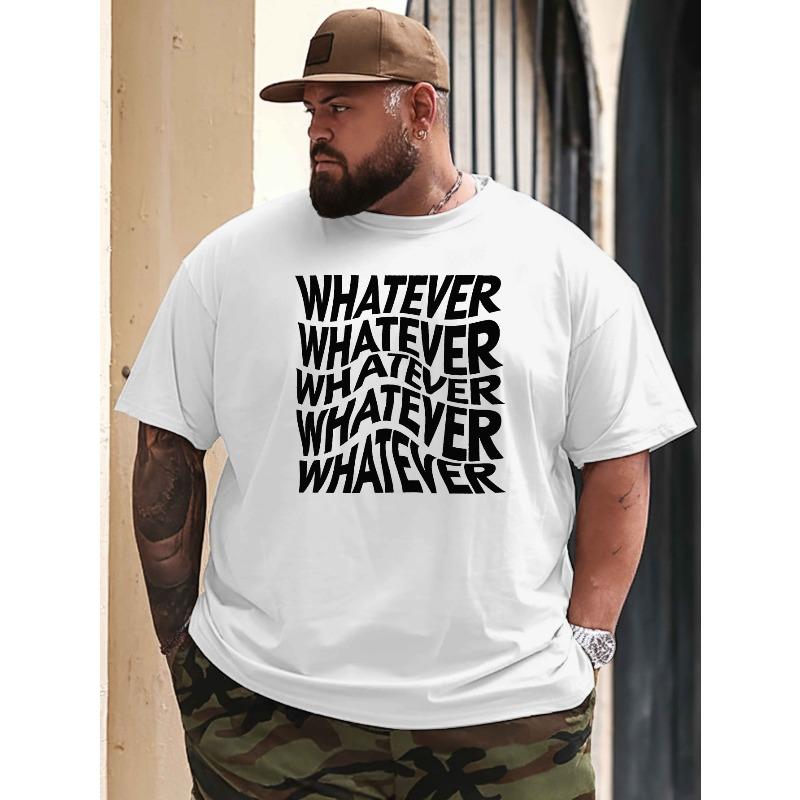 Европейский размер Whatever Whatever Whatever Whatever Новая большая короткорукавная футболка Американская мода с принтом свободная базовая футболка для Мужчины L белый
