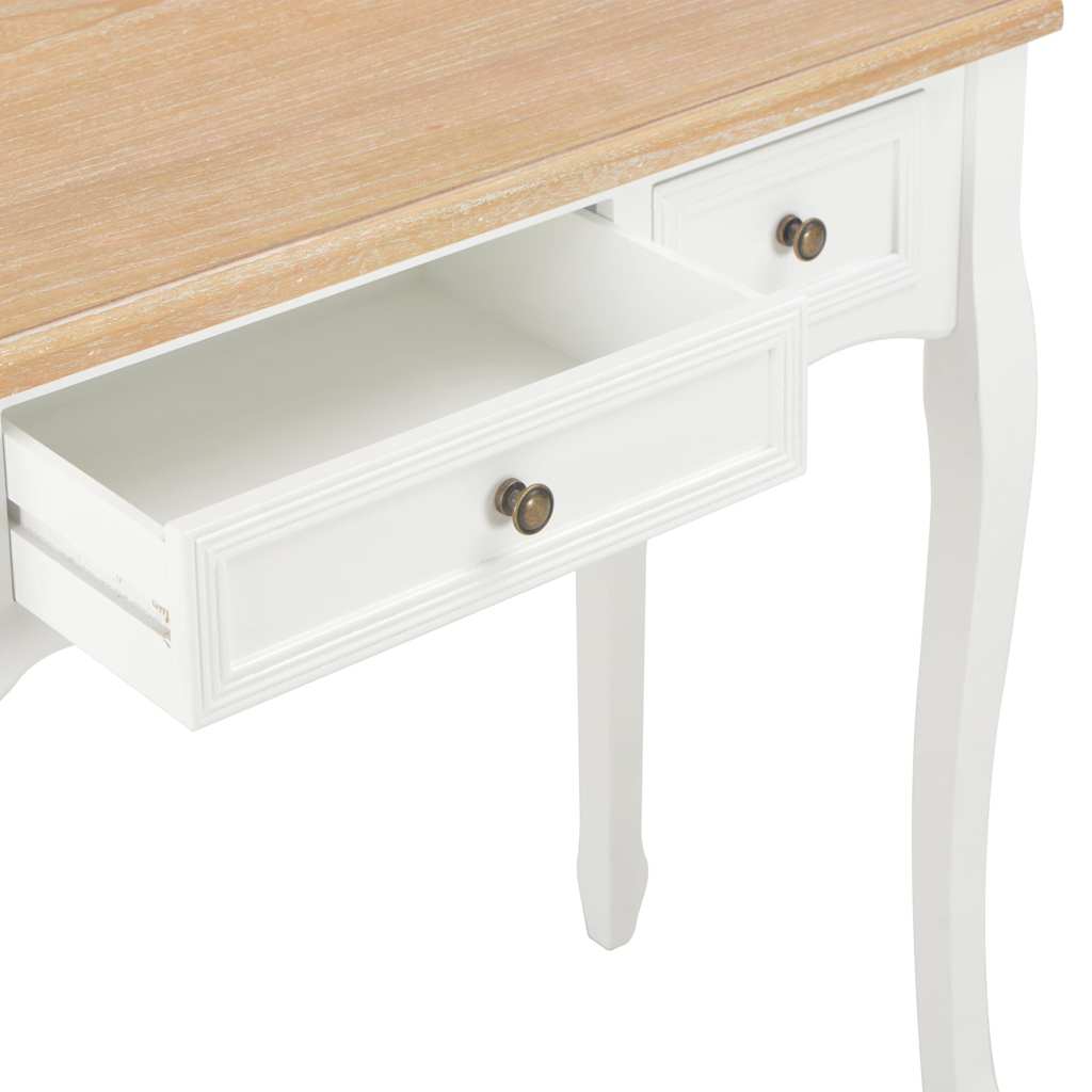 Dressing Table Console Table with 3 Drawers White