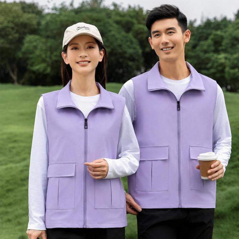 Premium Double-Layer Promotional Vest with Custom Logo for Supermarket Staff