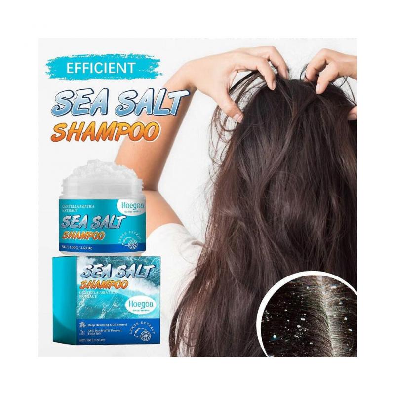 Hoegoa Meersalz Shampoo Tiefenreinigung Schuppen Erfrischendes Schaumshampoo