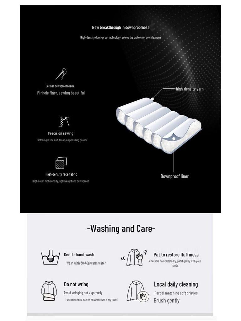 SNOWFLYING Elastic Duck Down Thermal Pants