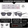 Men's Fashion Glasses New Trendy Square Frame Retro Rivet Y2K Music Festival Cool Street Style Decoration Suitable for Daily