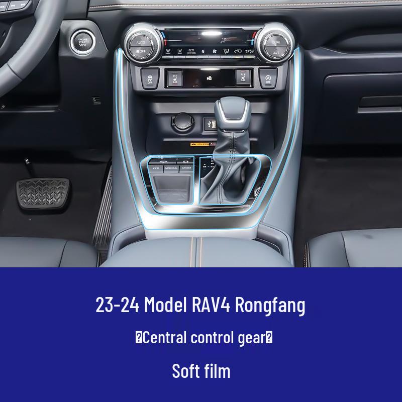 Compatible Tempered Protective Film for Toyota RAV4 Center Console Navigation Screen.