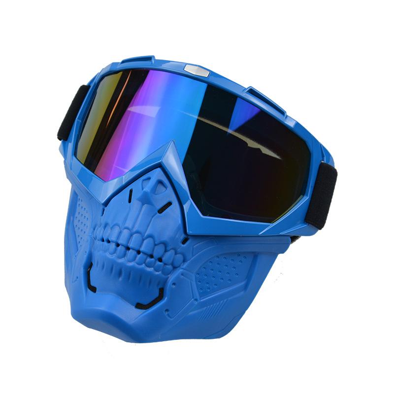 Anlorr Motorcycle Goggles Windproof Tactical Mask Dustproof Goggles With Face Protection Shield Mask