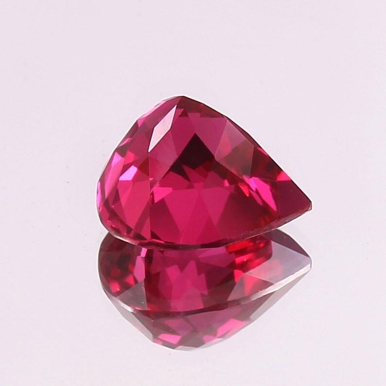 AAA 16 MM Flawless Blood Red Ruby Heart Cut Loose Gemstone Mozambique