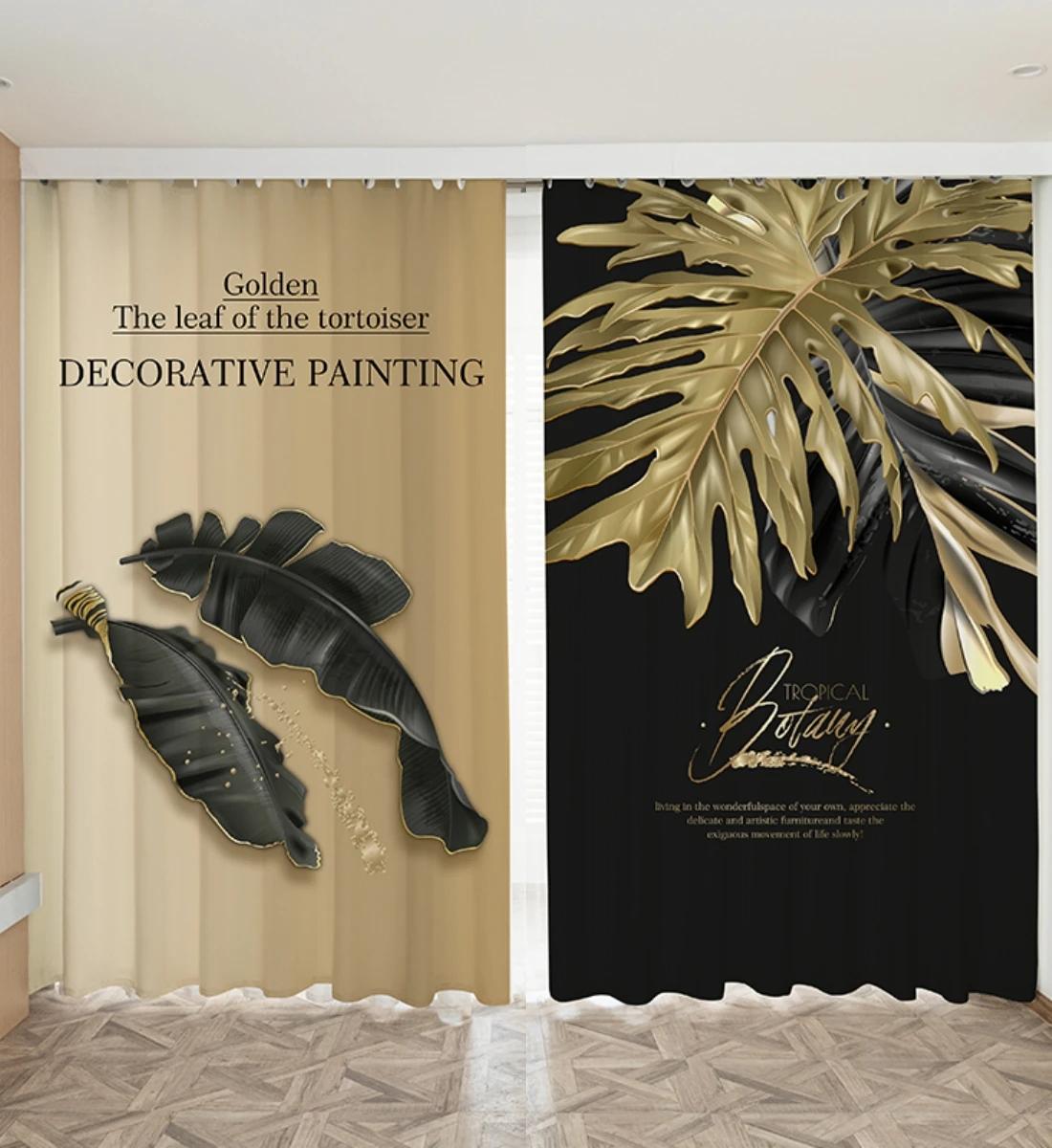 Nordisch Ins Modern Schlicht Vorhänge Leichter Luxus Personalisierte Goldfolie Wohnbereich Dekor Schlafzimmer Halbe Höhe Verdunkelungsvorhänge 2 Stück W55 X H120cm X 2&Grommet Top beige