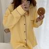 Baumwolle Damen Pyjama Nachtwäsche Weiblich 2-teiliges Set Pijama Kariert Nachtkleidung Herbst Pyjama Kleidung