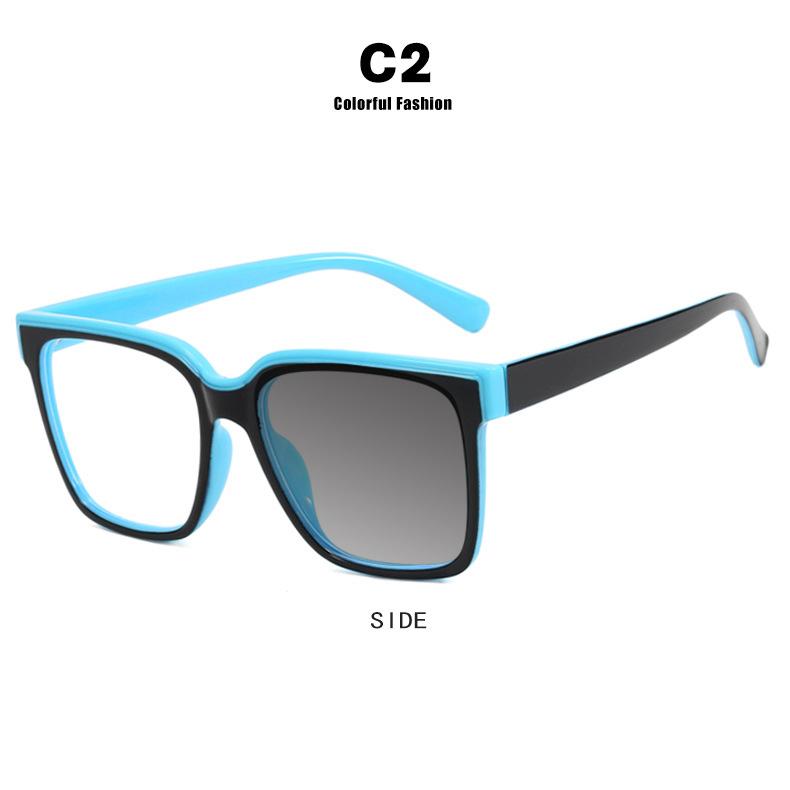Fashion Luxury Retro Square Photochromic Anti Blue Light Reading Glasses 0 To +6 Stylish Hyperopia Frames For Women