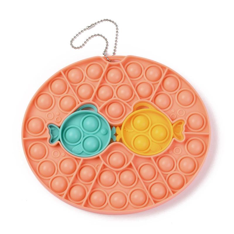 Creative Silicone Decompression Toy: 9x9 Multiplication Table Keyboard & Rat Exterminator Pad for Fun Pressing Parent-Child Game