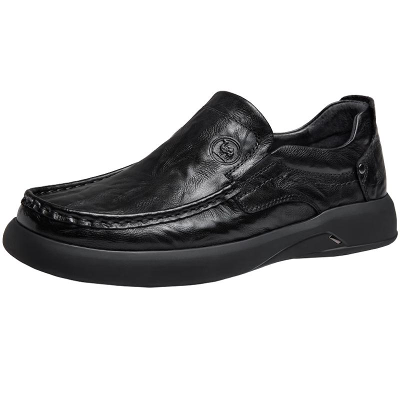 Camel Men s Slip-On Leather Business Shoes P15A155004 40 чёрный