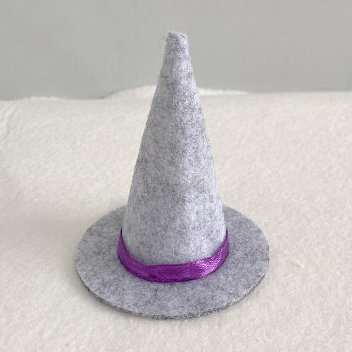 

1PCS Wine Bottle Hats Mini Felt Witch Hat Halloween Prop Ornament Miniature Witch Hat 7CM Party Supplies Small Hats серый
