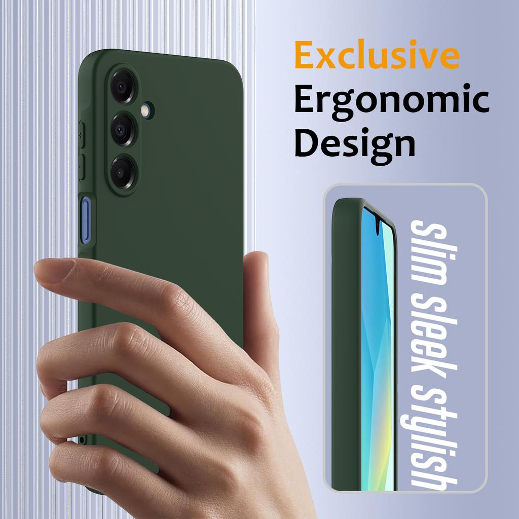 For Samsung Galaxy A25 5G (Global) (161mm) Magnetic Case Anti-Drop Liquid Silicone Phone Cover