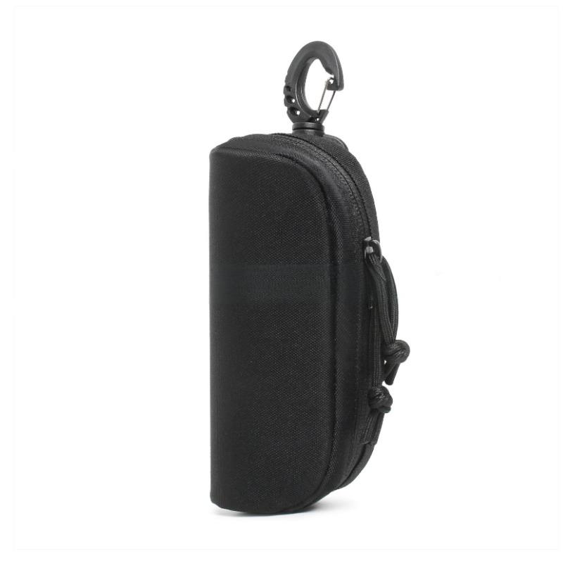 Molle Brillenetui Jagd Stoßfest Schutzbrillenetui Tragbar Outdoor Sonnenbrillenetui - 1000D Nylon