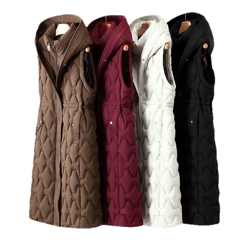 European goods waist down cotton-padded clothing women's long winter new fashion large size loose and light cotton-padded jacket women's coat