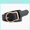 Fashion Alloy Buckle Womens Leather Belt With Adjustable Pin Closure For Casual And Office Wear