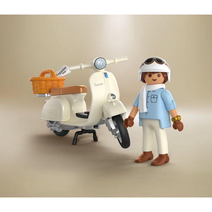 Playmobil 72283 Vespa 80° anniversario : Stile Classico, 18 pezzi, Dai 14 anni