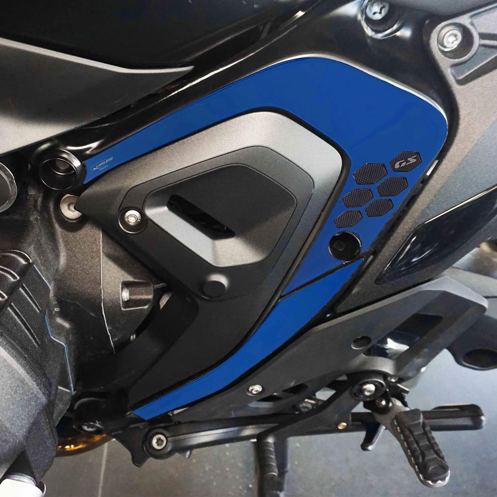 3D стикеры labelbike для декорирования и защиты области рамы мотоцикла BMW R1300GS.