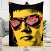 Vegas Sunglasses Pop Art Blanket Durable Comfort Suitable for Chair Office Couch for All Occasions Playful Design Gift for Travel Home Birthdays